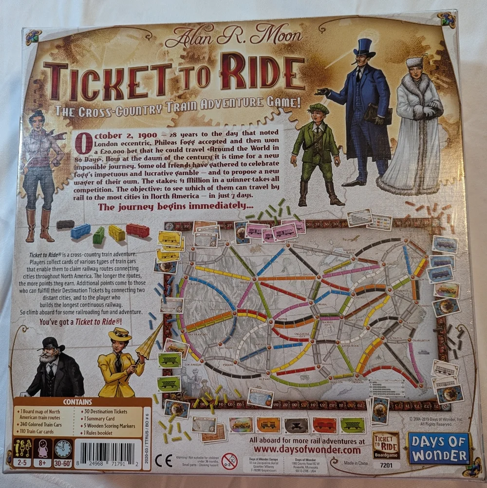 Ticket To Ride Board Game Brand New Sealed